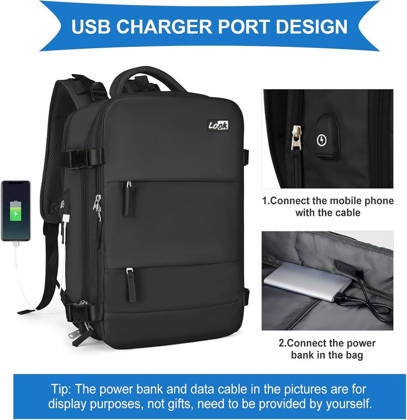 SkyTrek 15.6'' Waterproof Travel Laptop Backpack