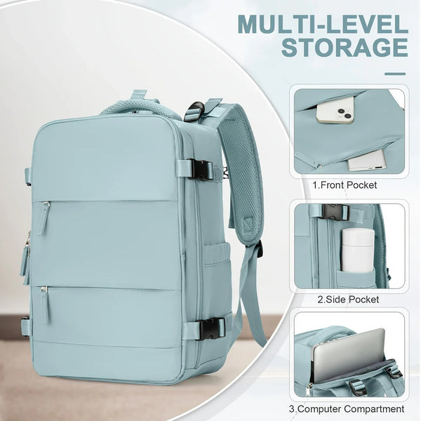 Nylon Carry-On Travel Backpack – 40x20x25 cm
